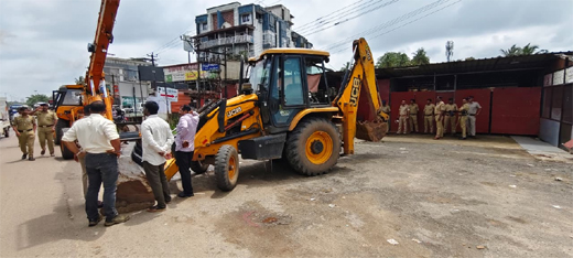 NHAI service road work 